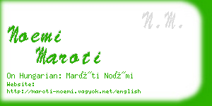 noemi maroti business card